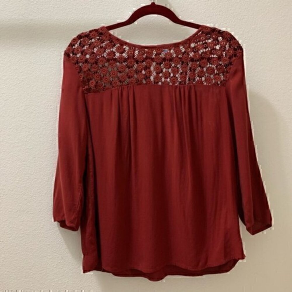NWOT Old Navy Burgundy Flowy Top